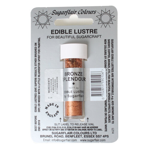 Sugarflair Edible Lustre Bronze Splendour, 2g