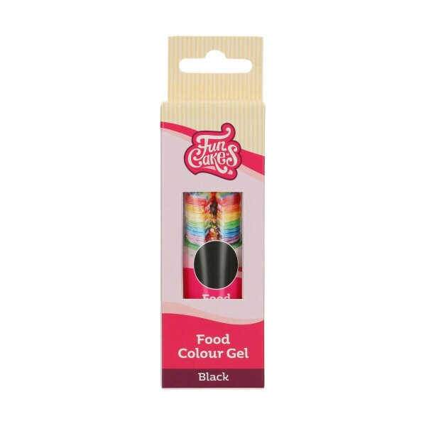 FunCakes Edible FunColours Gel - Black 30g