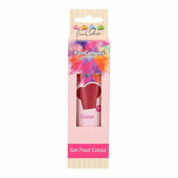 FunCakes Edible FunColours Gel - Claret 30g