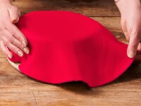 FunCakes Ausgerollte Rollfondant-Decke fire red Durchmesser 36cm