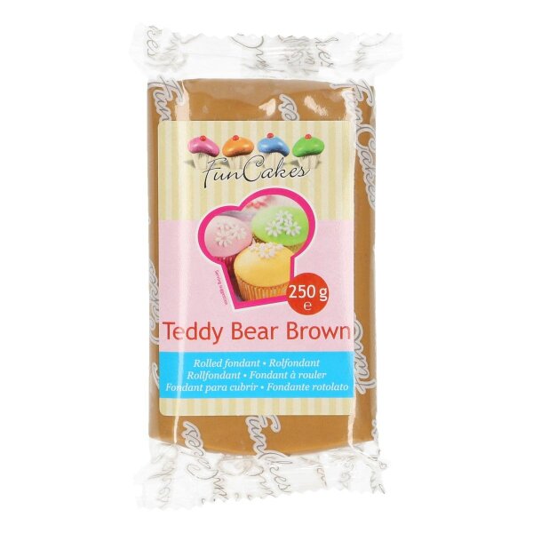 FunCakes Rolfondant -Teddy Bear Brown- 250g