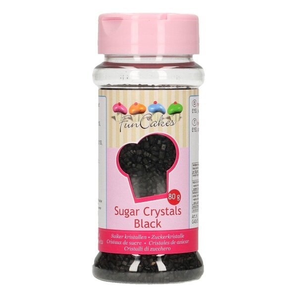 FunCakes Bunter Zucker -Schwarz- 80g