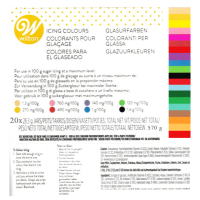 Wilton Lebensmittelfarben im 20-er Set+ Weiß