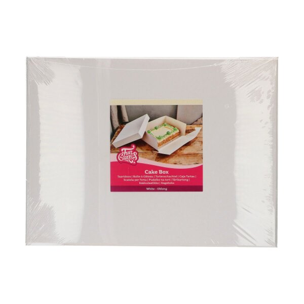 FunCakes Tortenbox Weiß 40x30x15 cm pk/1