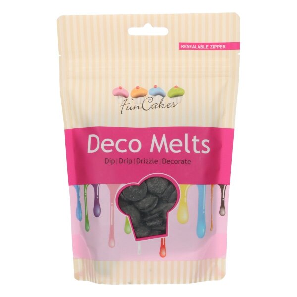 FunCakes Deco Melts -Schwarz- 250g