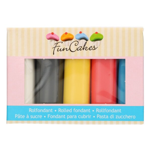 Funcakes Rollfondant Multipack Primärfarben 5 x 100g