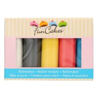 Funcakes Rollfondant Multipack Primärfarben 5 x 100g