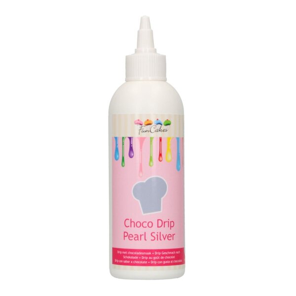 FunCakes Choco Drip Silber 180g