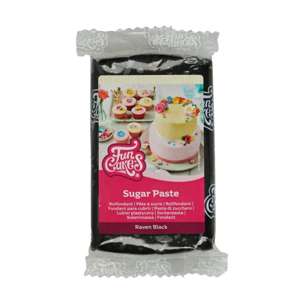 FunCakes Fondant -Raven Black- -250g-