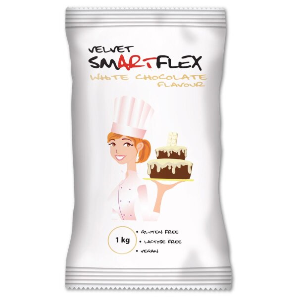 Smartflex Fondant Weißer Samt Weiße Schokolade 1kg
