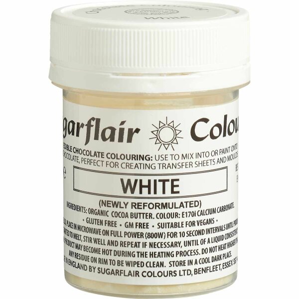 Sugarflair Schokoladenfarbe Weiß 35g