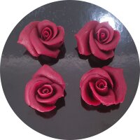 Cake-Masters Marzipan-Rosen mittel bordeaux 4 Stück