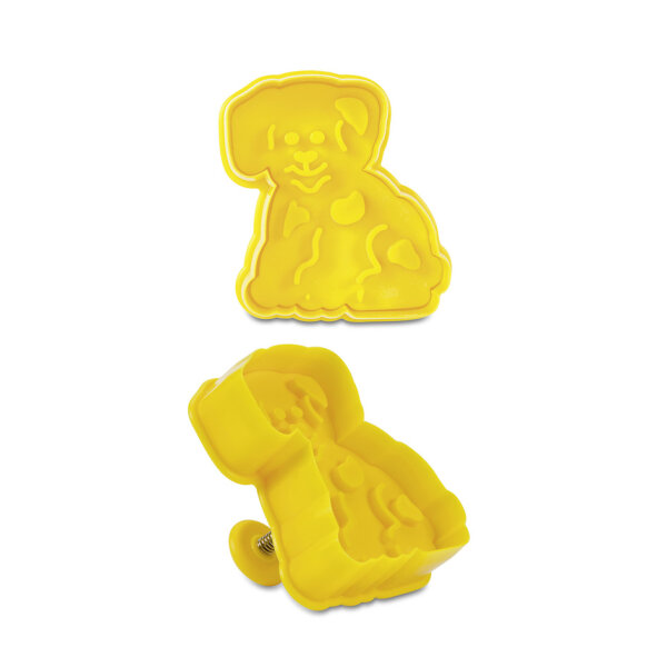 Städter  Präge-Ausstecher mit Auswerfer Hund 7 cm