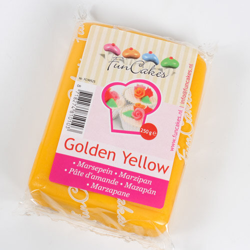 FunCakes Mandelhaltige Zuckermasse Golden Yellow 250 g