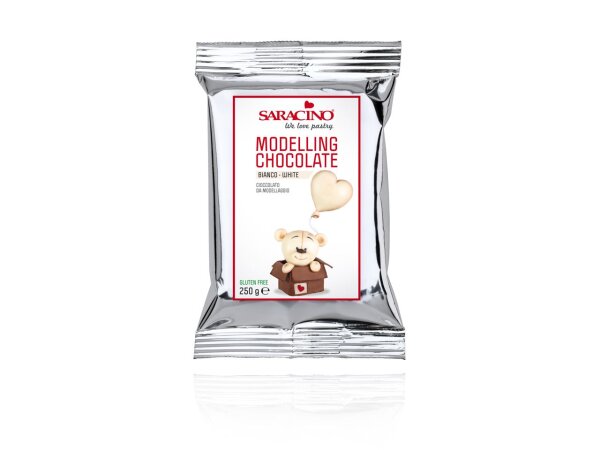 Saracino Cioccolato plastico weiß 250 g