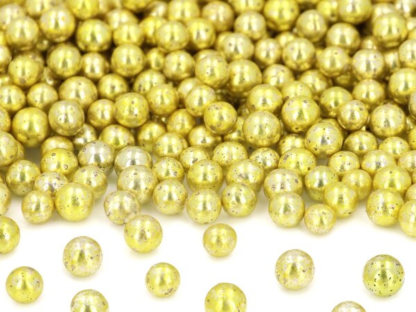 CM Basics Weiche Zuckerperlen gold 7mm 60g
