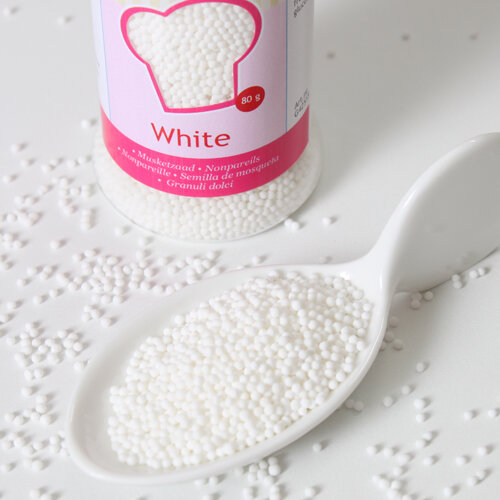 FunCakes Nonpareils -Weiß- 80g
